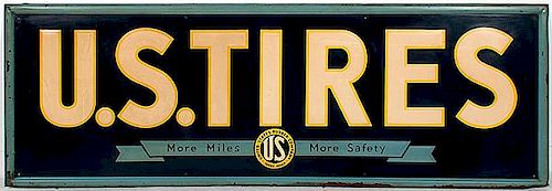 U. S. Tires Tin Sign 
