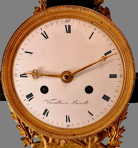 A FRENCH NEOCLASSICAL ORMOLU STRIKINGPORTICO CLOCK CIRCA 1790