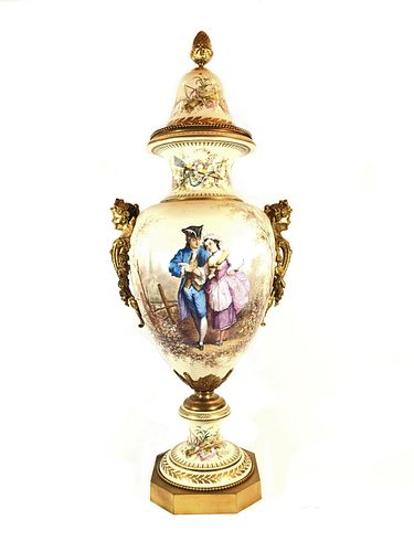 Antique French Sevres Porcelain Vase