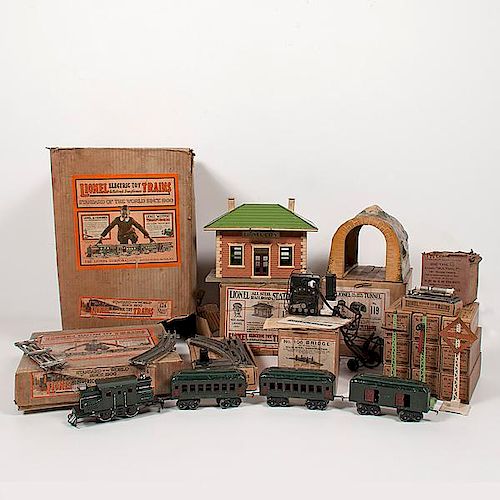 Pre-War Lionel Outfit 174 with Original Boxes 