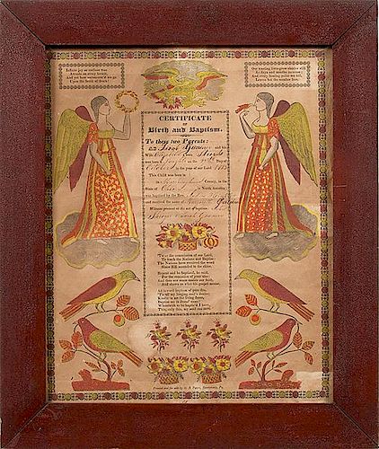 G.S. Peters Birth and Baptismal Certificates  