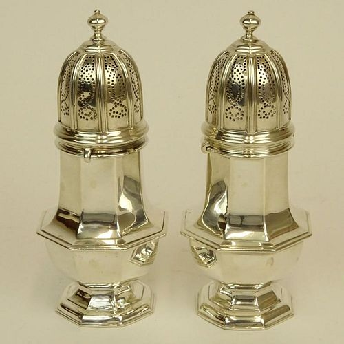 Pair of Antique Tiffany & Co, Sterling Silver Muffineers.