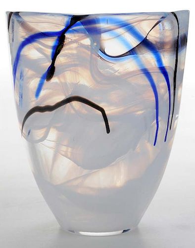 Kosta Boda "Contrast" Vase by Anna Erhner