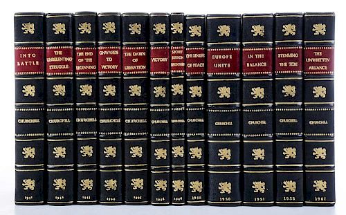 [War Speeches] and [The Post-War Speeches] by Winston Churchill, 12 volumes, Complete