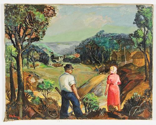 Glen Ranney (American, 1896-1959) Oil Painting