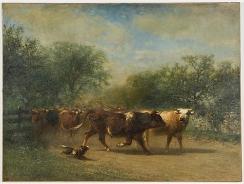 James McDougal Hart (American, 1828-1901) Painting