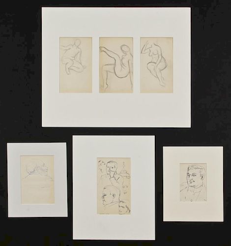 Julius Bloch (American, 1888-1966) 6 Original Drawings