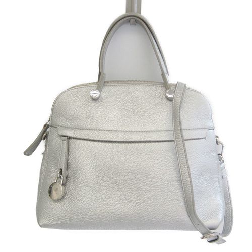 Furla Women's Leather Handbag Shoulder Bag Silver