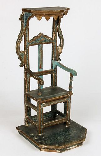 Santo Nino de Atocha Throne Chair