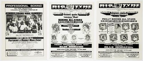 Vintage Blue Horizon Philly All Stars Boxing Posters