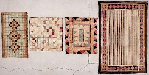 4 Antique American Hooked Rugs