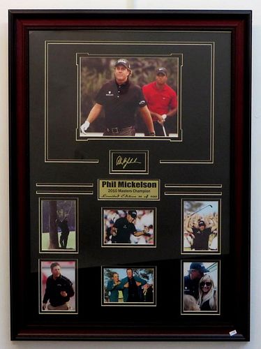 Limited Edition Phil Mickelson 2010 Masters Champion Plaque