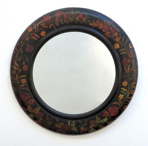 Antique Hand Painted Mirror