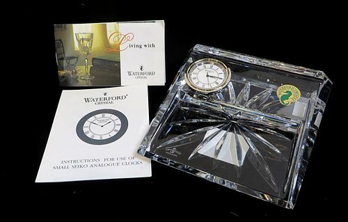 Waterford Card & Clock Set