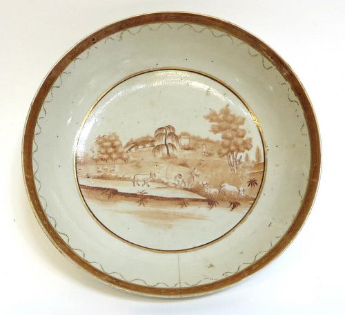 Early 19th Century French Or English Porcelain Bowl