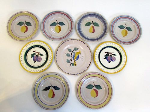 Nine Decorative Antique Plates