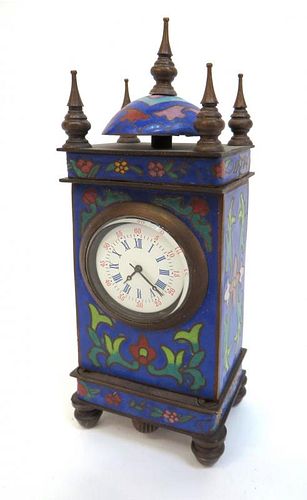 Cloisonne Desk Clock