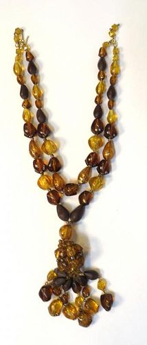 Bakelite "Faux Amber" Necklace