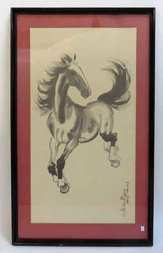 Framed Chinese Horse Print