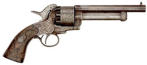 Engraved LeMat Second Model Percussion Revolver 