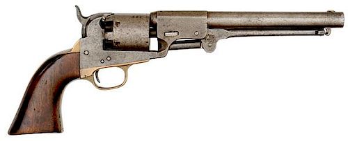 J. H. Dance & Brothers Navy Percussion Confederate Revolver Without Recoil Shield 