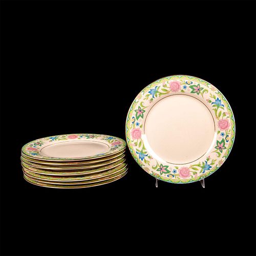 8pc Royal Castle Cloisonne Porcelain Salad Plates