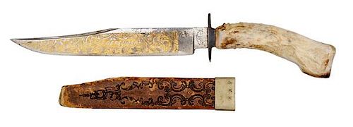English Bowie Knife by Wragg & Sons 