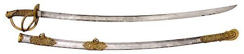 Model 1860 Presentation Sword to Col. Viall From the Officers of the 4th Rhode Island Militia 