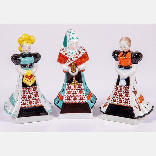 Three Herend Porcelain Figurines 