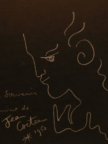 Jean Cocteau, Attributed: Souvenir Portrait Drawing