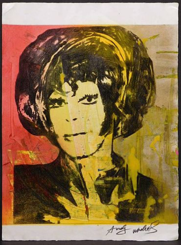 Andy Warhol, Attributed: Woman with Bob Haircut