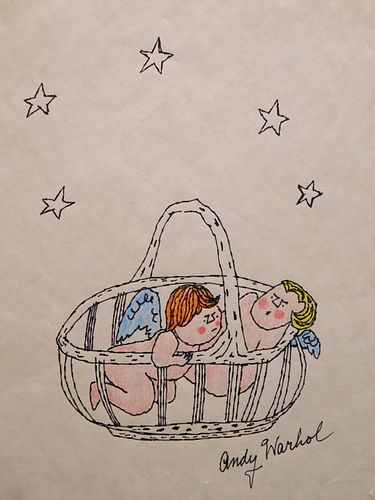 Andy Warhol, Attributed: Angels in a Basket