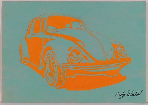 Andy Warhol, Manner of:  Volkswagen Beetle
