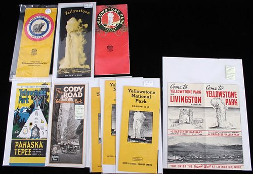C. 1925-1951 Yellowstone Park Guides & Pamphlets 9