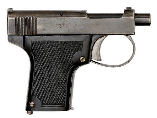**G. Parker Marked Webley & Scott 1912 Pocket Hammerless 6.35mm Automatic Pistol 