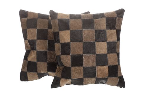 Cowhide Patchwork Double Sided Premium Pillows