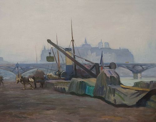 PORT CHARLES OIL PAINTING