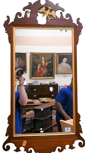 Chippendale Style Mahogany Mirror