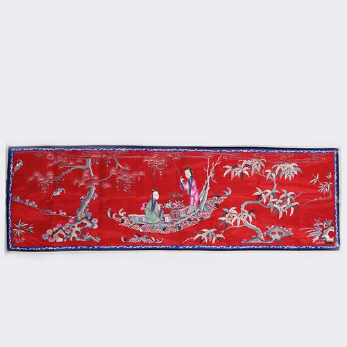 Figure embroidery, Late Qing