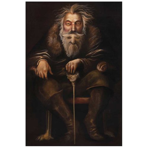 RICARDO POLLMAN, Johannes Brahms, Firmada, Mixta sobre tela, 120 x 80 cm