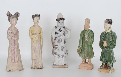 (5) Early Chinese Pottery Figures