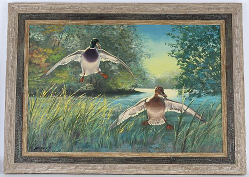 Peter Darro (1917 - 1997) "Ducks Landing"