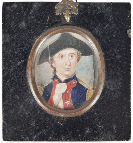 JOHN PAUL JONES Miniature Portrait