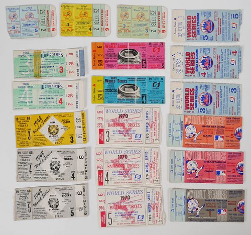 1960s-70s World Series Yankees Mets Tickets