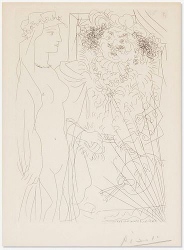 Pablo Picasso - Rembrandt et Femme