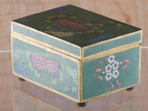 Cloisonne Box w/ Floral Motif