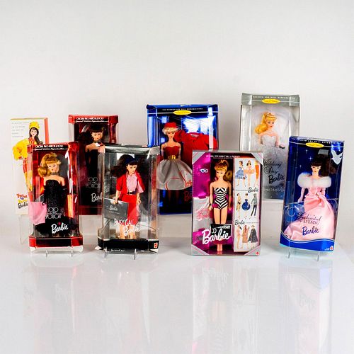 8pc Mattel Barbie Original Reproduction Dolls