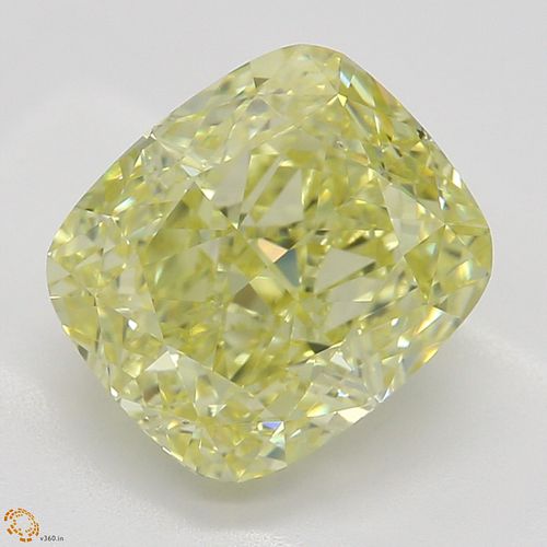 2.13 ct, Natural Fancy Yellow Even Color, VS1, Cushion cut Diamond (GIA Graded), Appraised Value: $48,700 