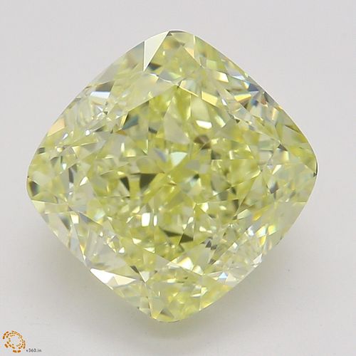 2.38 ct, Natural Fancy Yellow Even Color, VVS2, Cushion cut Diamond (GIA Graded), Appraised Value: $52,300 