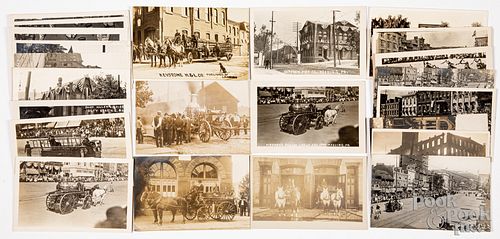 Approx. thirty Reading, Pa Fire Company RPPC's